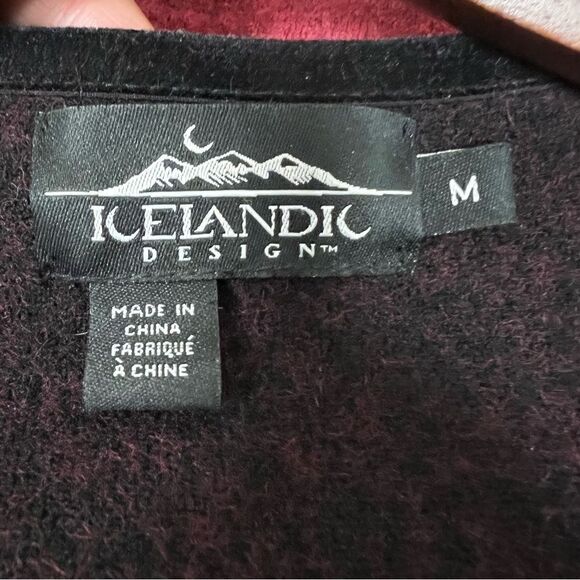 Icelandic wool blend embroidered jacket. Size M - Picture 5 of 8
